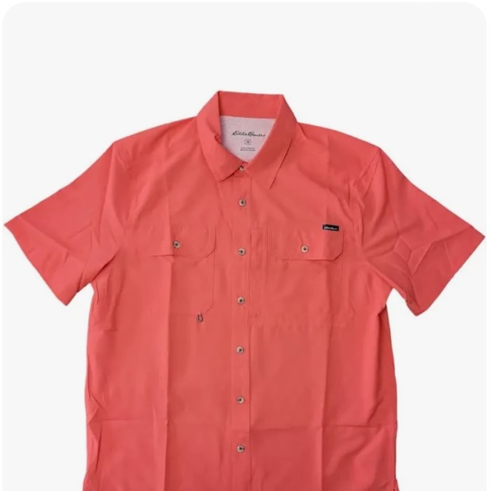 Eddie Bauer Men’s Tech Woven Short Sleeve Shirt NWOT